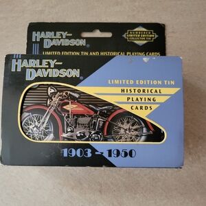 Harley Davidson Limited Edtion Tin with 2 Playing Card decks from 1997